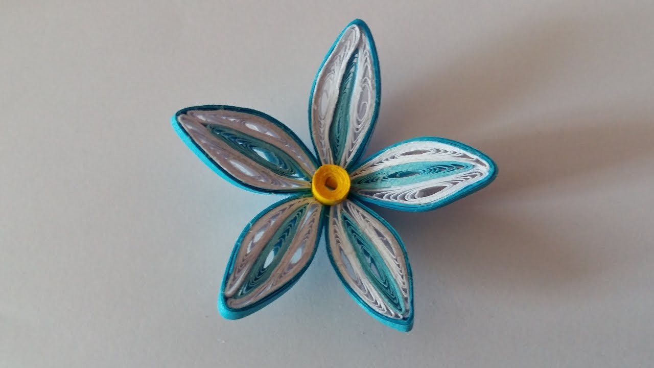 Fleur quilling modèle 2, quilling flower 2