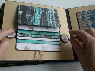 Mini album thème mer paper craft set action