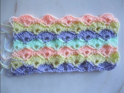 Un point d'écaille facile à faire au crochet - La Grenouille Tricote