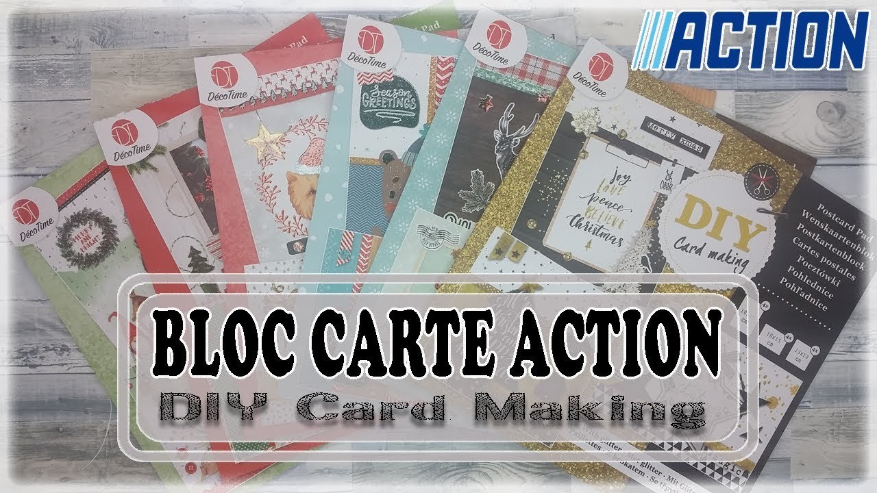 BLOC CARTE ACTION DIY Card Making #Scrapbooking #Scrap #Haul #Action