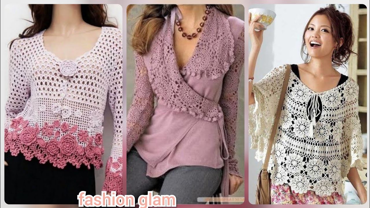 Crochet top.crochet blouse.women's crochet top and blouse styles