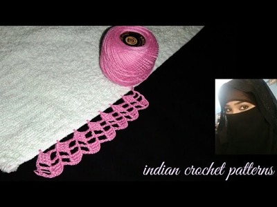 Crochet Tutorial,Crochet New  Dupatta Lace Design in hindi.urdu,indian crochet patterns