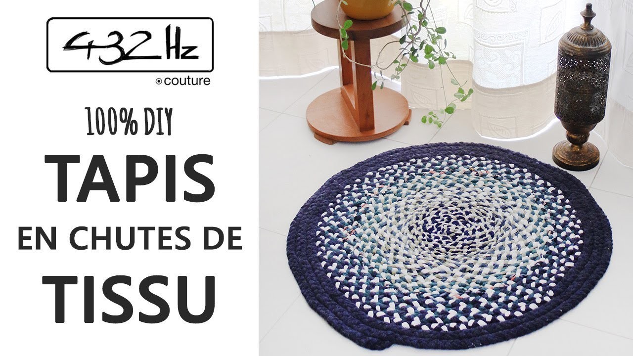 DIY Couture: Le TAPIS en chutes de Tissu.