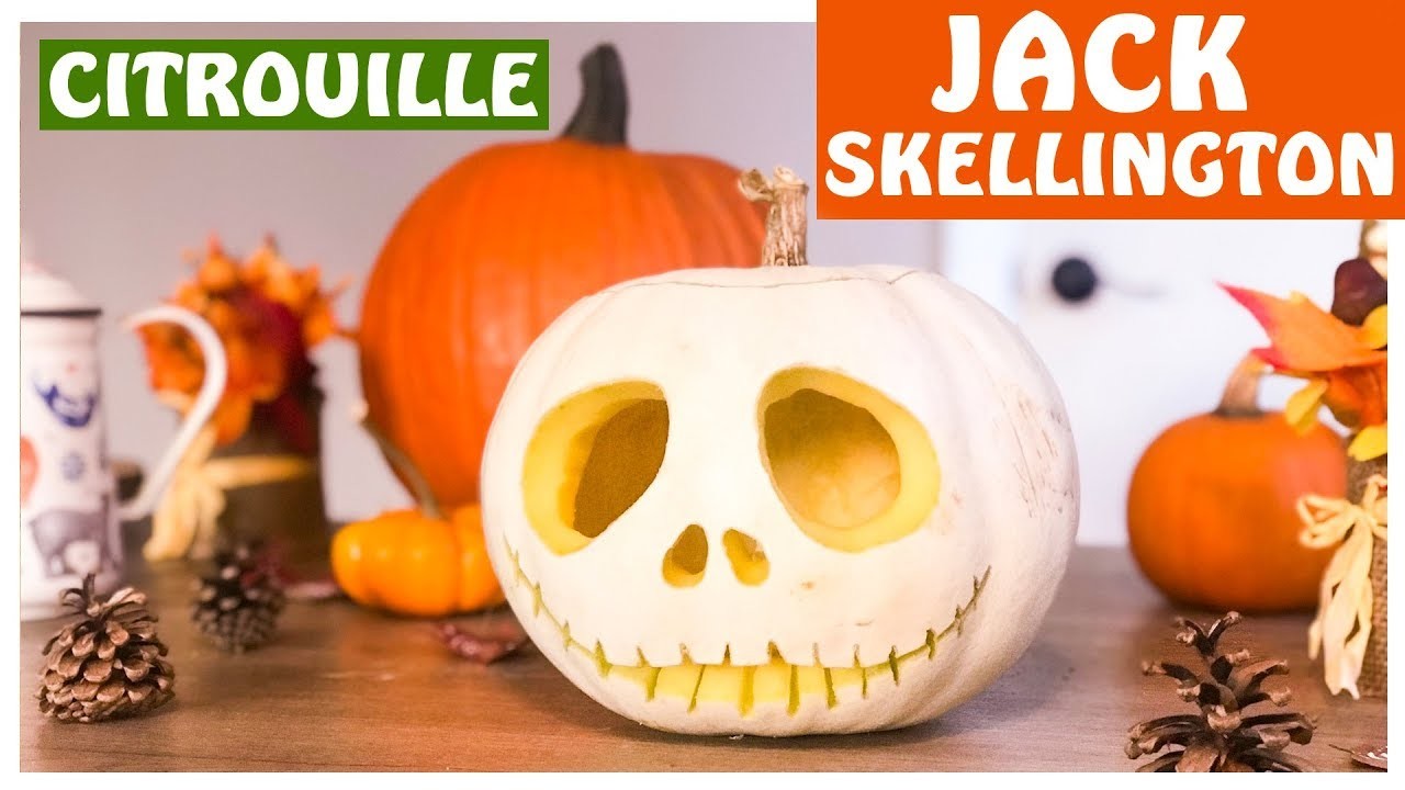 DIY Découpe de CITROUILLE - JACK SKELLINGTON - L'étrange Noël de Monsieur Jack - Carving Pumpkin