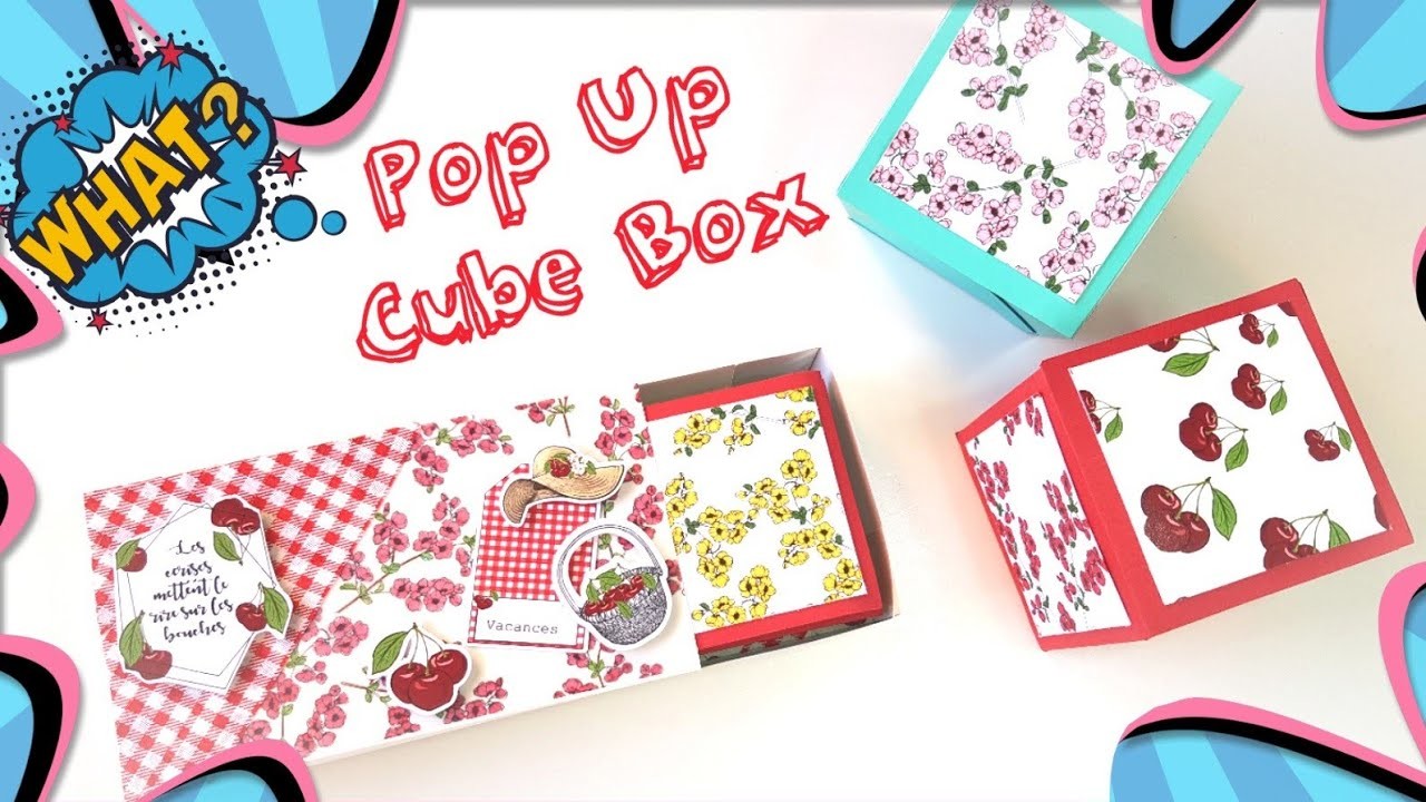DIY Facile | Pop Up Cube Box | Original | Scrapbookingbysissi