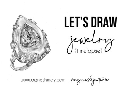 Jewelry drawing (timelapse) | Agnes Ismay