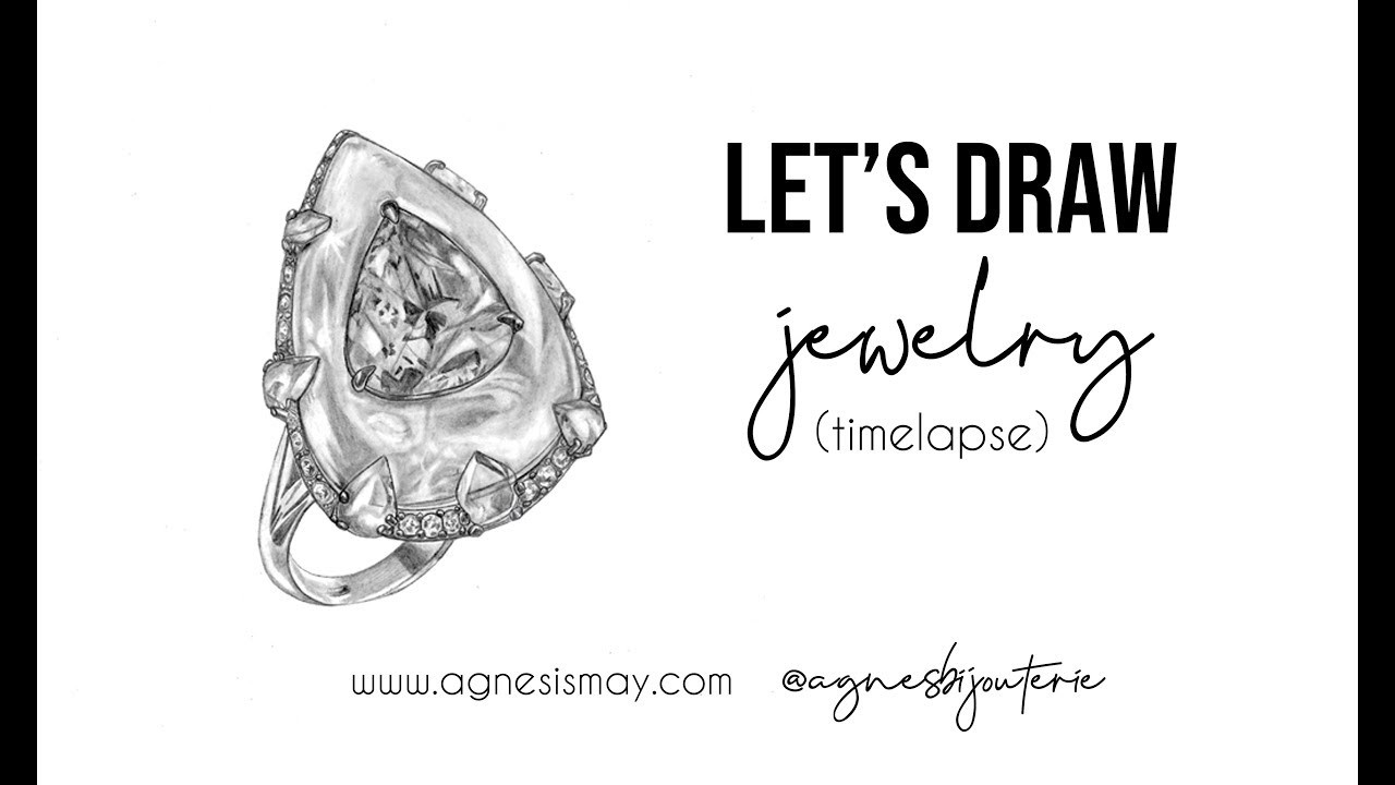 Jewelry drawing (timelapse) | Agnes Ismay