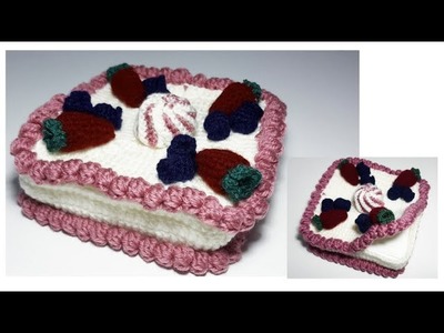 Tutoriel crochet porte serviettes en forme de gâteau