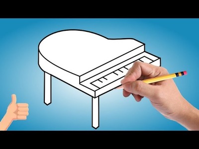 Comment dessiner un petit piano tuto de dessin piano facile etape par etape