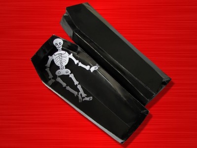 Origami : Squelette et son cercueil. Part 1. Squelette en papier