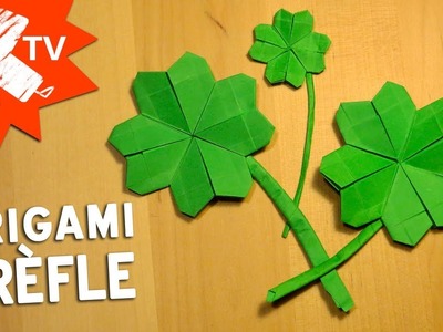 Origami Trefle facile - Trèfle à quatre feuilles