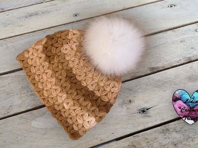 Bonnet point jasmin crochet "Lidia Crochet Tricot"