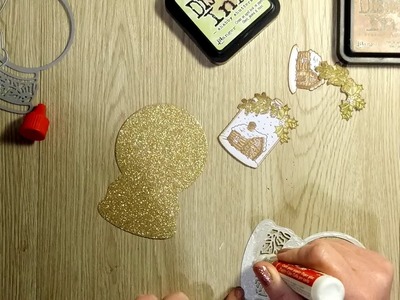 Boule de Noël et nouveau tampons bisous ???? ???? ???? ????