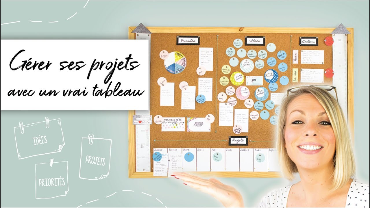 Comment gérer tous ses projets avec un "vrai" tableau ? | DIY tableau de bord entrepreneure