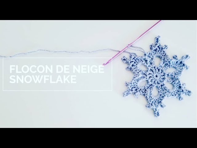Faire un flocon de neige au crochet facile et rapide | Easy Crochet Snowflake tutorial