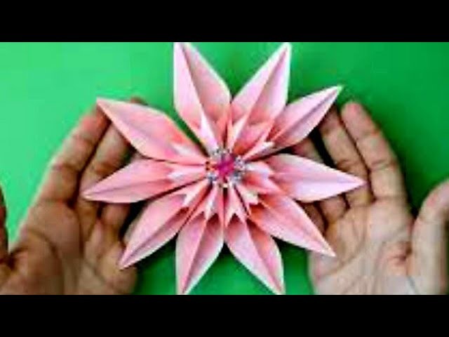 Comment faire une fleur en papier 3D, How to make a paper follower 3D