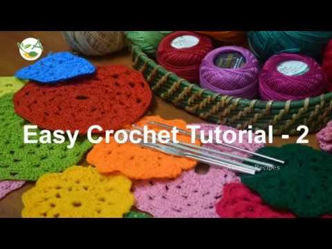 Crochet Tutorial 2 in Tamil | Crochet Basics Tamil | How to crochet Single Crochet , Double Crochet