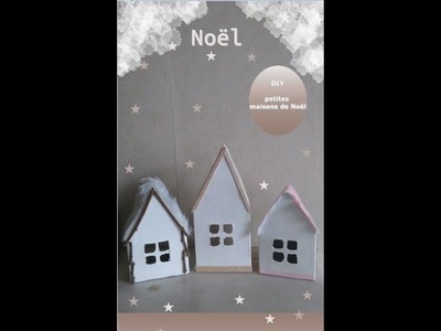 DIY Noël #2 Petite maison de Noël en carton de récupération. Small Christmas house.