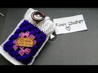 ????Pochette téléphone Granny au crochet????