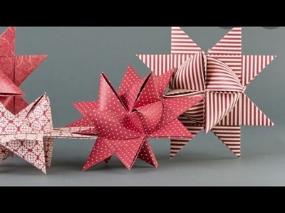 Comment faire une étoile 3D  allemande en origami