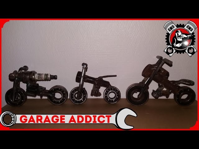 DIY  moto miniature en métal