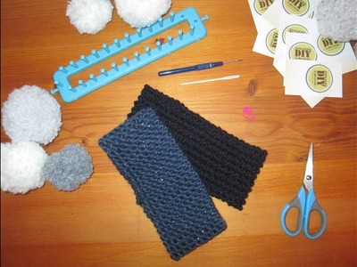 Tuto : Réaliser un bandeau au tricotin au point mousse