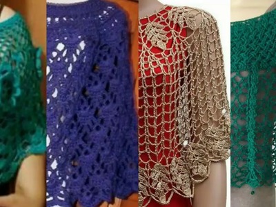 70+ Top Trendy Crochet lace Pattern Poncho Designs#ideas.Crochet Poncho Designs