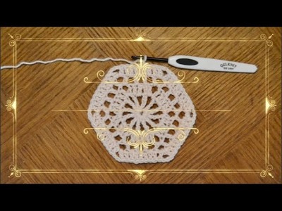 #74 Crochet: Tuto Hexagone Granny. Simple à réaliser????Crochet tutorial: Hexagon Granny Maïlane