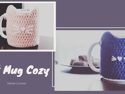 Chat mug cozy ou cache tasse au crochet tuto facile | Mug Cosy Cute Cat easy crochet tutorial