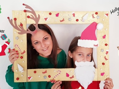 DIY Déco de Noël | Cadre photobooth de noël à faire avec vos enfants | Facile | Scrapbookingbysissi