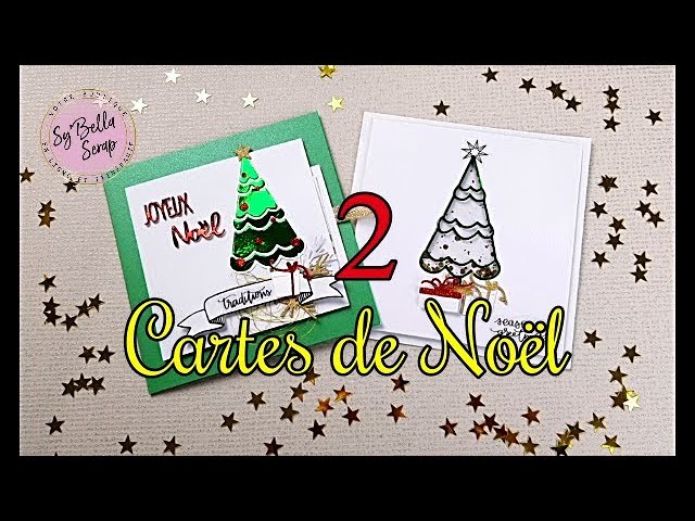 [ DIY Noël ] 2 CARTES de Noël ou de Voeux FACILES (Shaker, cachette . )