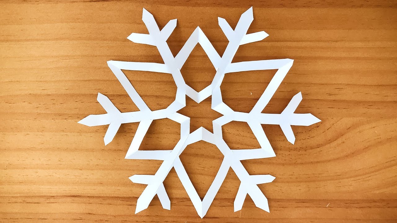 DIY - Tuto Création de Flocon de neige en papier - version 1