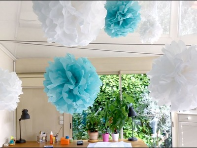DIY - Tuto Pompon - fleur en papier de soie