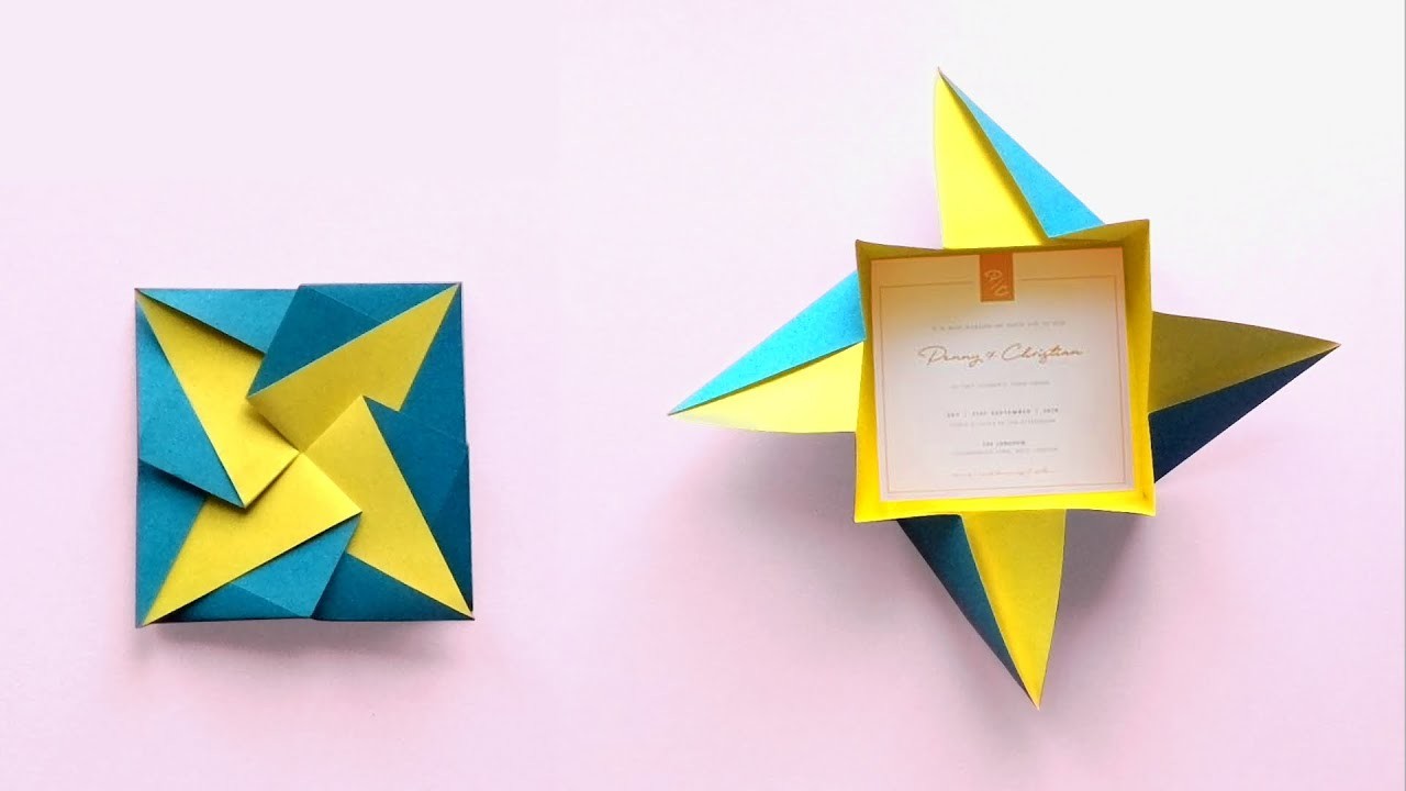 ORIGAMI Enveloppe Invitation DIY