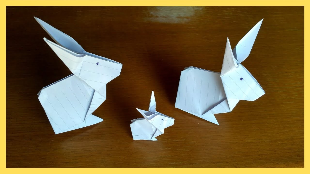 Origami Lapin en Papier FACILE - origami lapin facile en francais Tuto