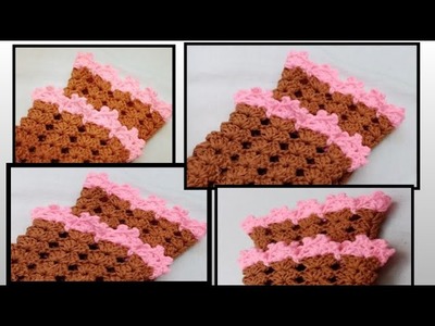 কুশি কাটার লেইস তৈরি করার সবচেয়ে সহজ একটি উপায় দেখে নিন. crochet lace