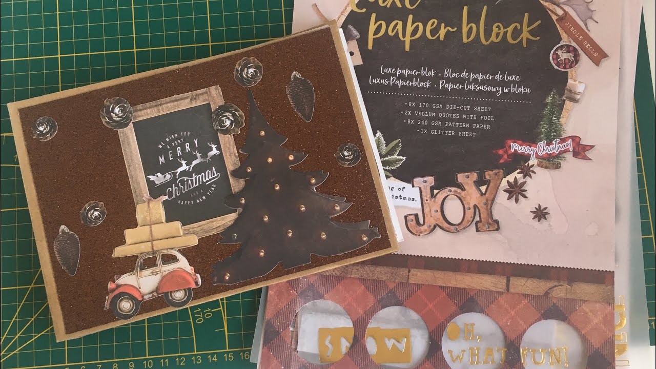 Tuto Mini Album Noël avec le bloc paper bloc deluxe de chez Action