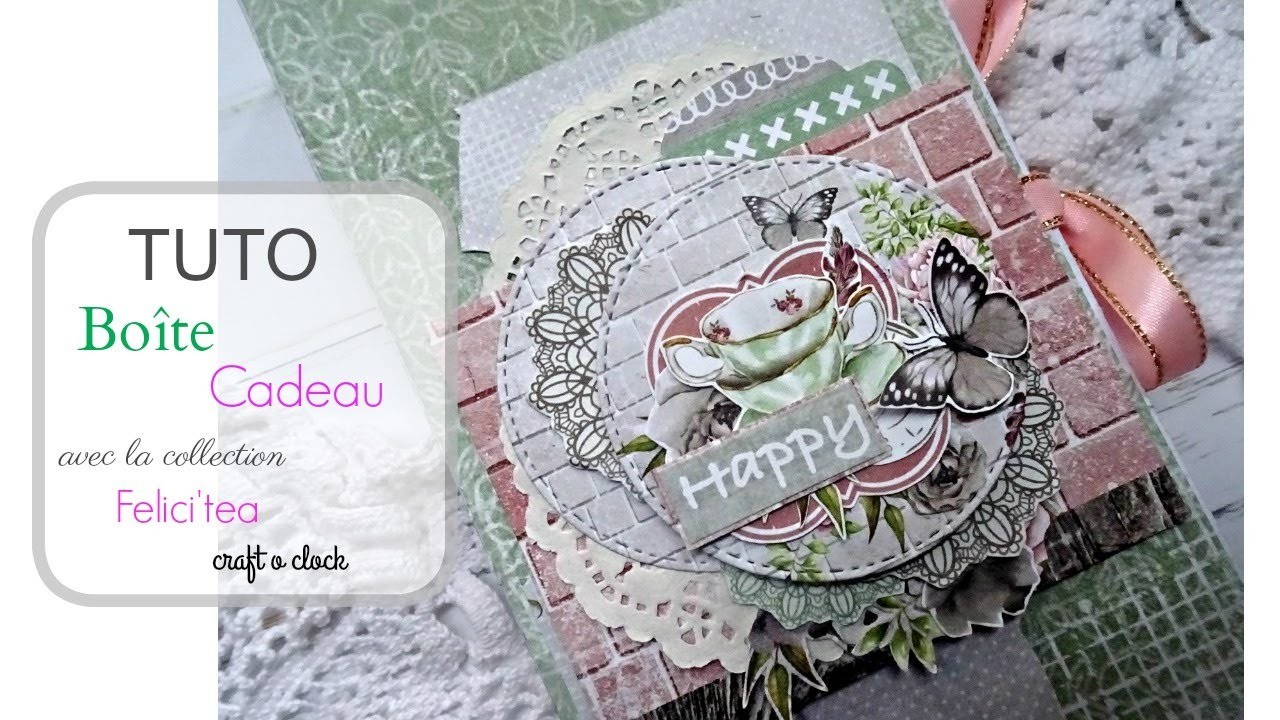 Tuto scrapbooking - boite cadeau