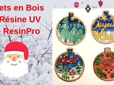 Décoration de Noël en Bois et Résine UV de ResinPro