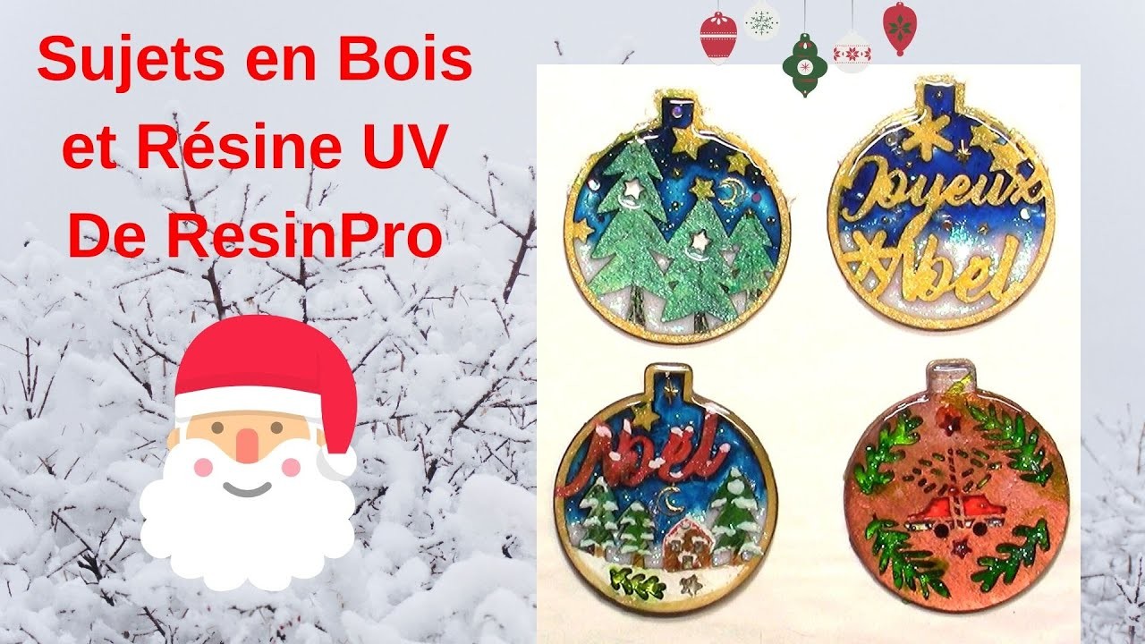 Décoration de Noël en Bois et Résine UV de ResinPro