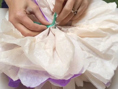 Fabriquer un bouquet de fleurs en papier de soie