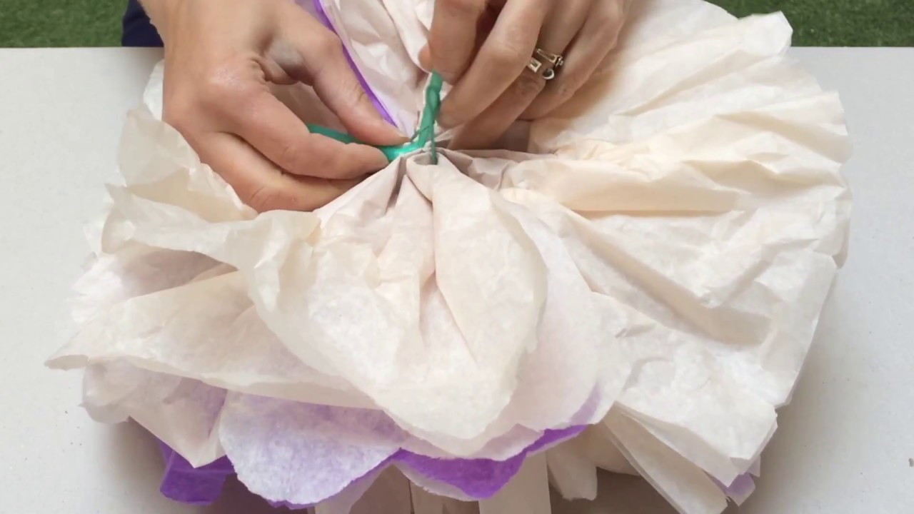 Fabriquer un bouquet de fleurs en papier de soie