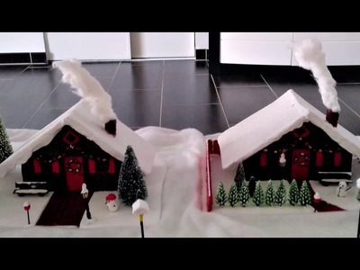Faire soi-même ses maisons pour son village de Noël (partie 2) handmade Christmas village.
