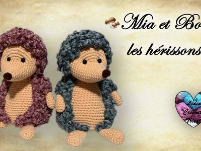 Mia et Bob Hérissons Crochet Amigurumi " Lidia Crochet Tricot"