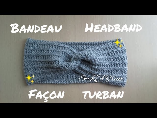 Bandeau Headband Twist au tricot facile Débutant