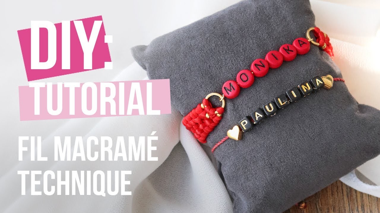 Bijoux à faire soi-même : Technique de macramé Crossed sennit ♡ DIY