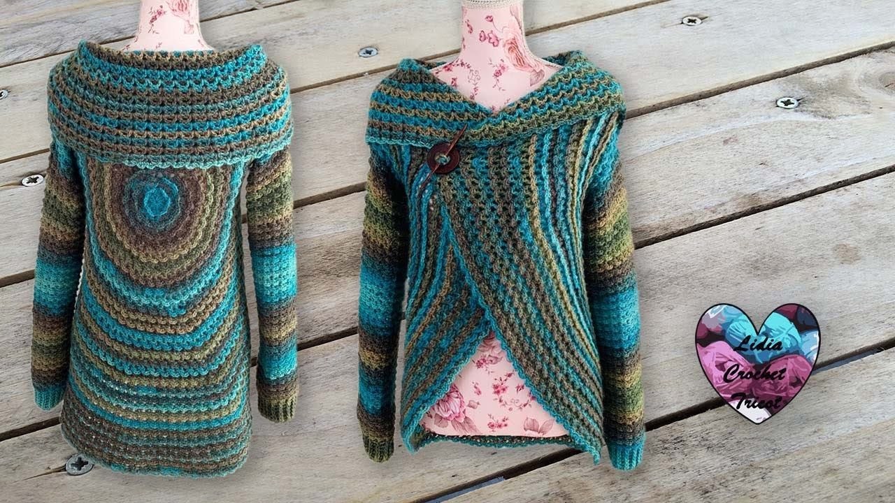Gilet "Hypnose" Mandala Crochet "Lidia Crochet Tricot"