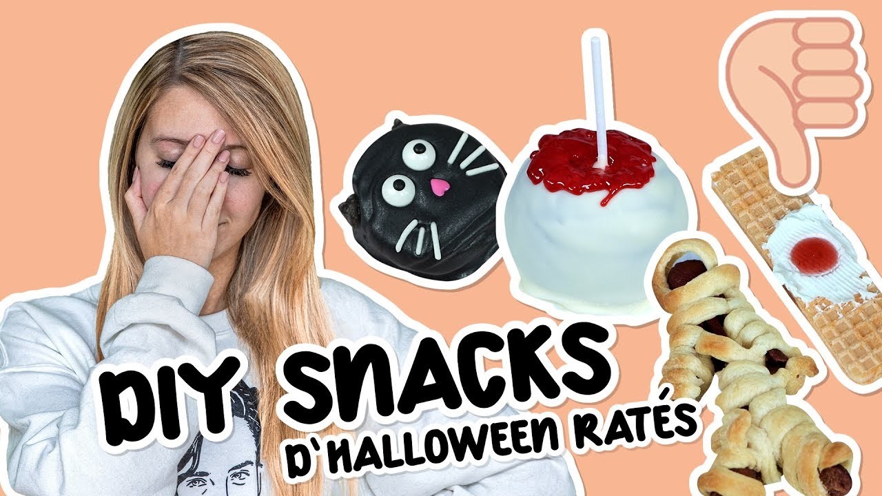 Je FAIL des snacks Pinterest d'Halloween!! (genre, vraiment.)