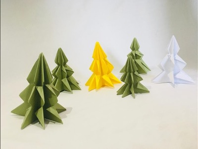 Origami facile : DIY sapin en papier