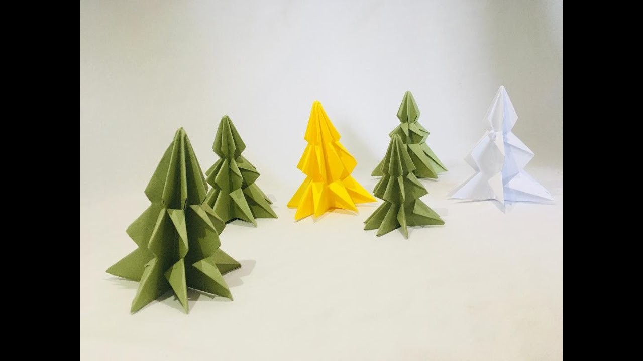 Origami facile : DIY sapin en papier
